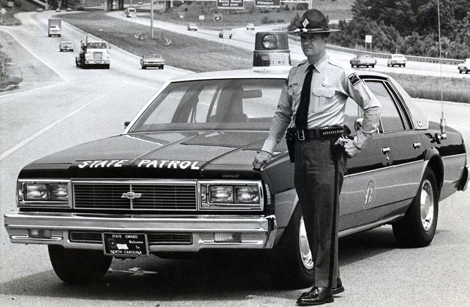 North Carolina police car