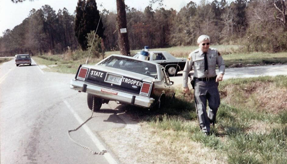 North Carolina police license plate image