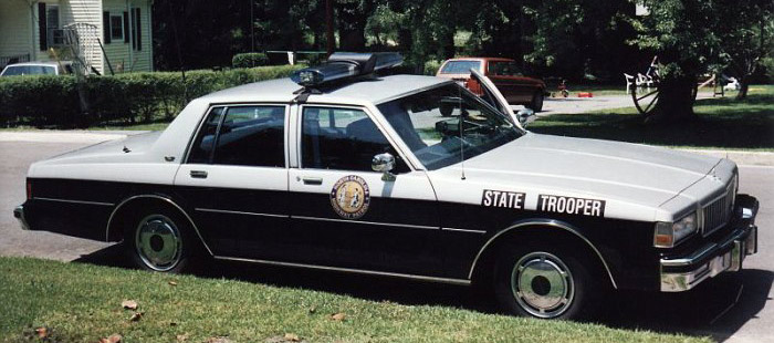 North Carolina police license plate image