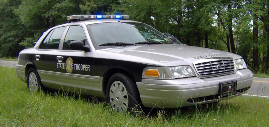 North Carolina police license plate image