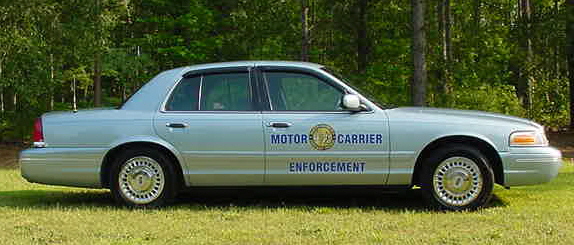 North Carolina police license plate image