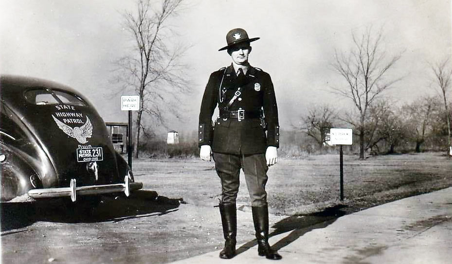 Ohio police license plate