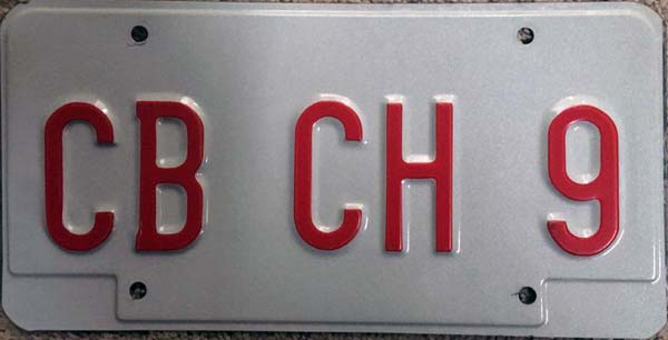 Ohio police license plate