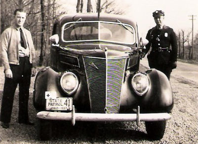 Ohio police license plate