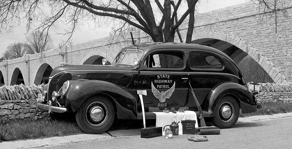 Ohio police license plate