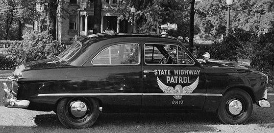 Ohio police license plate