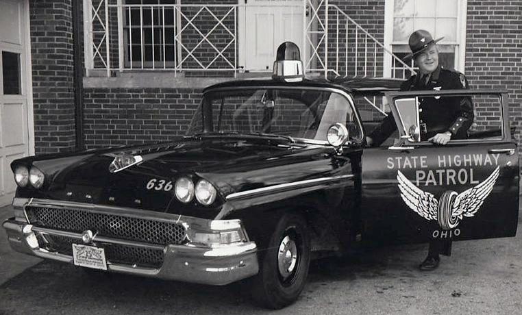 Ohio police license plate