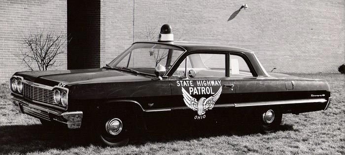 Ohio police license plate