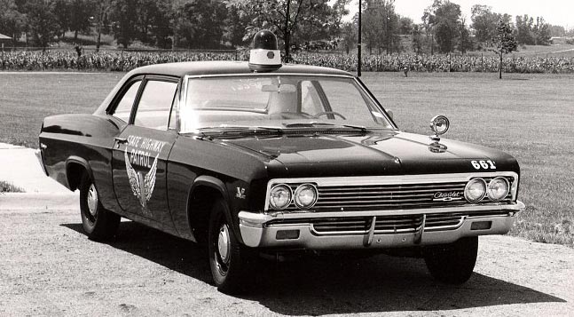 Ohio police license plate