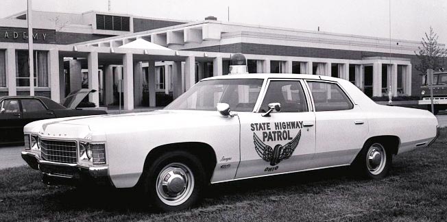 Ohio police license plate