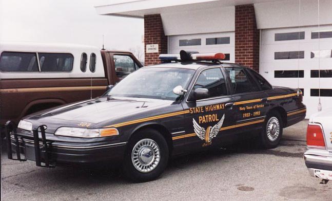 Ohio police license plate