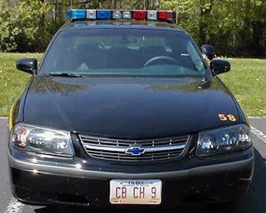 Ohio police license plate