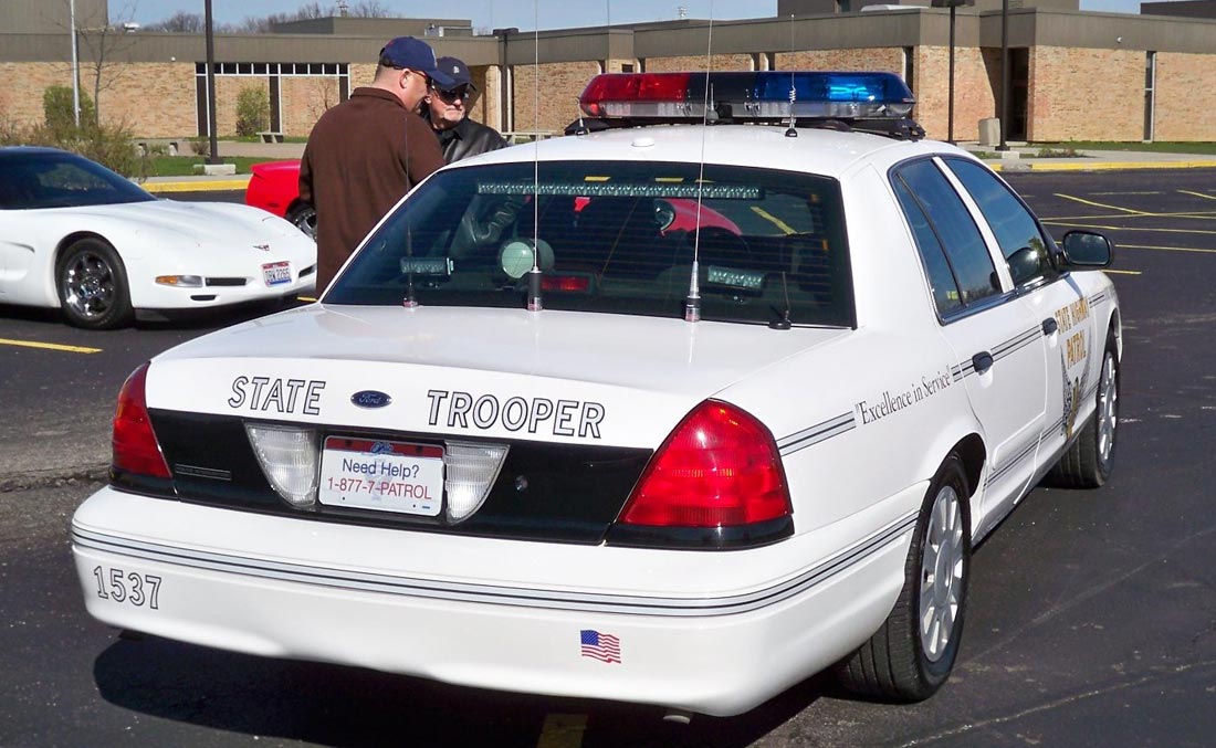 Ohio police license plate