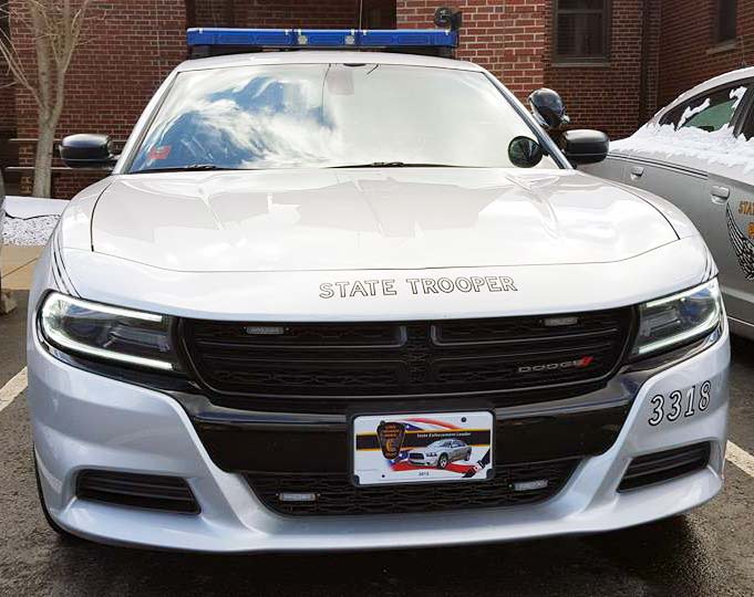 Ohio police license plate