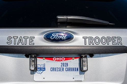 Ohio police license plate