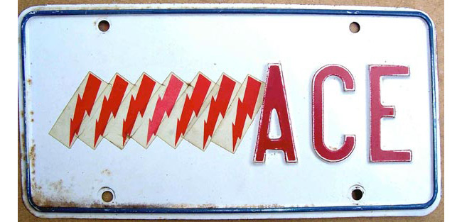 Ohio police license plate