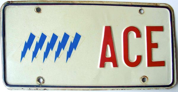 Ohio police license plate