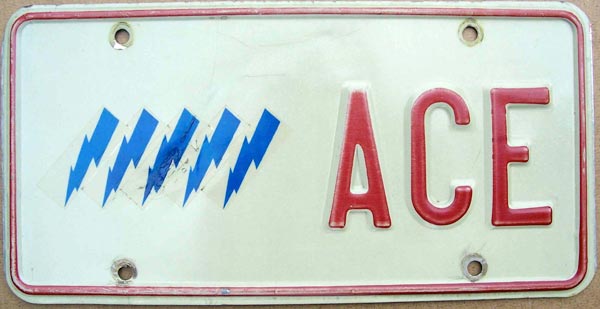 Ohio police license plate