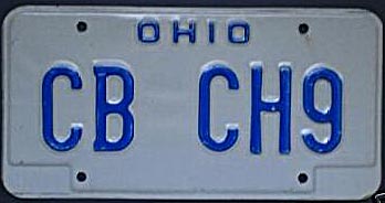 Ohio police license plate