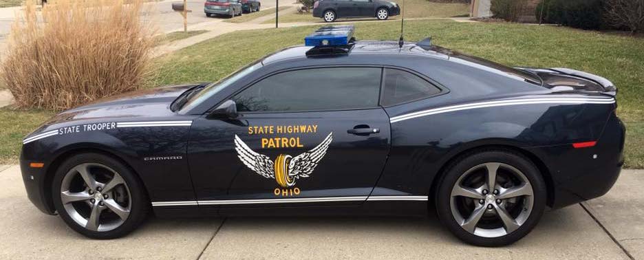 Ohio police license plate