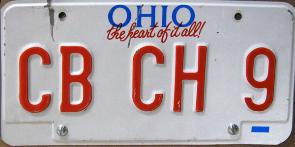 Ohio police license plate