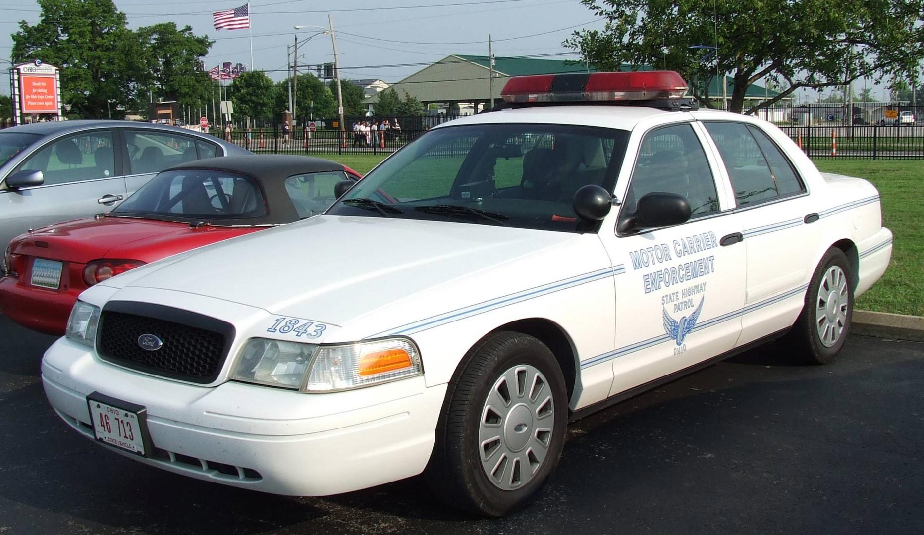 Ohio police license plate