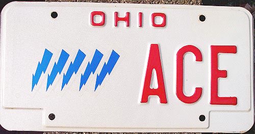 Ohio police license plate