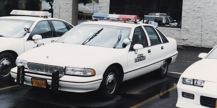 Oregon  police car