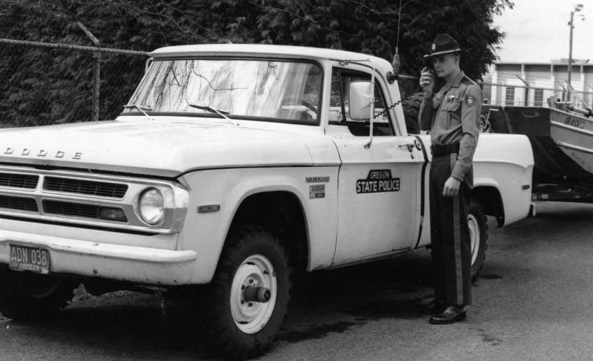 Oregon  police truck