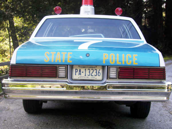 Pennsylvania  police license plate