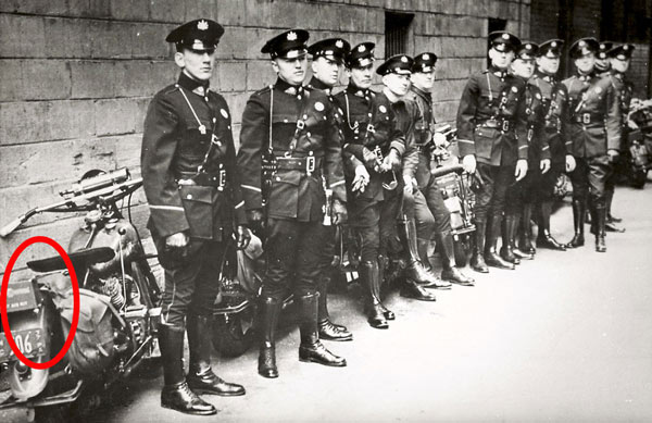 Pennsylvania  police first aid kit on . motorcycle