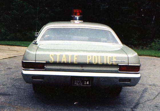 Rhode Island  police license plate