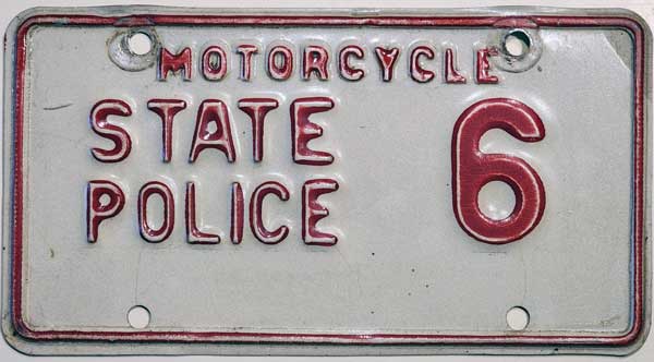 Rhode Island  police license plate