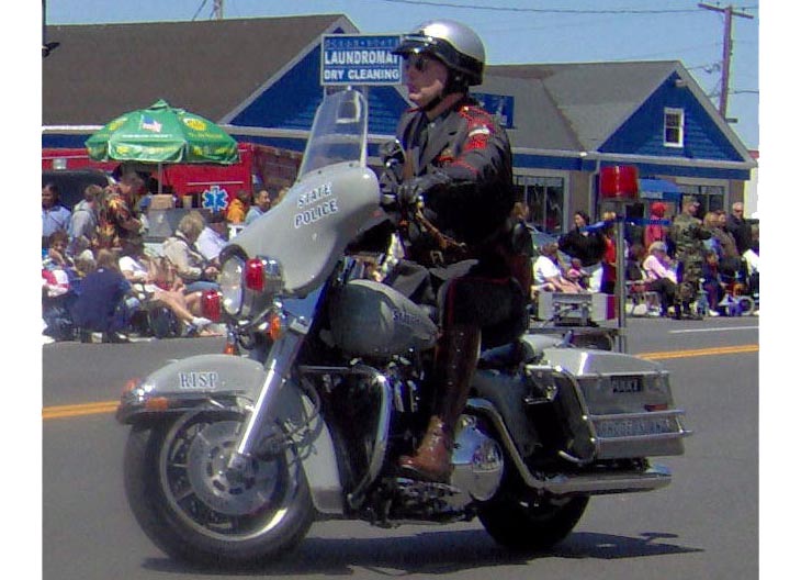 Rhode Island  police license plate