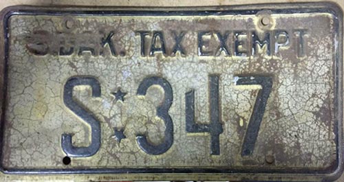 South Dakota  police license plate