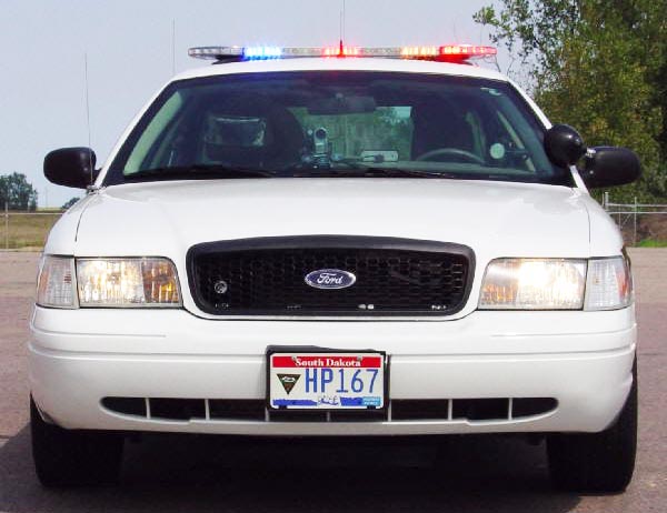 South Dakota  police license plate