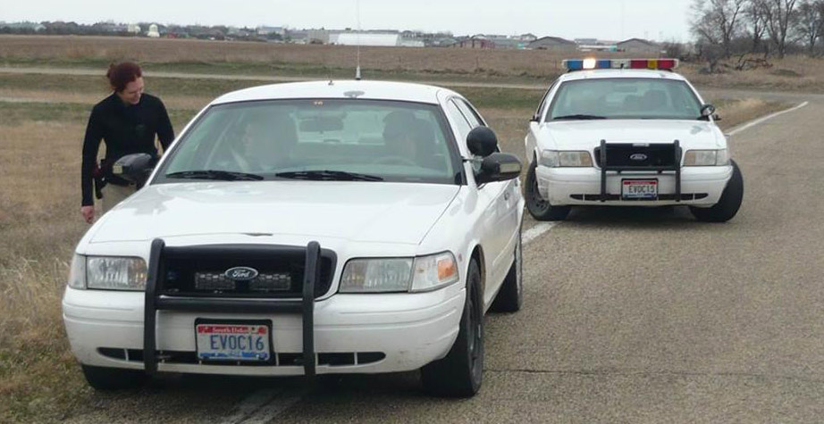 South Dakota  police license plate