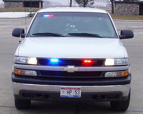 South Dakota  police license plate