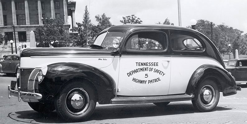 Tennessee  police license plate image