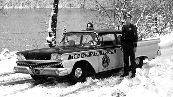 Tennessee  police license plate image