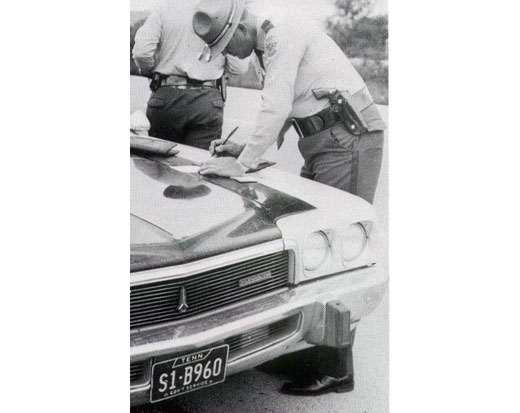 Tennessee  police license plate image