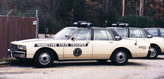 Tennessee  police license plate image