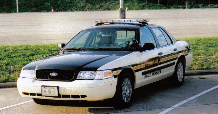 Tennessee  police license plate image