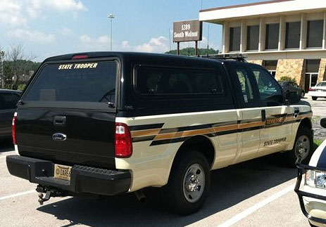 Tennessee  police license plate image