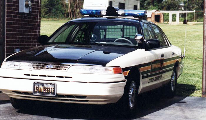 Tennessee  police license plate image