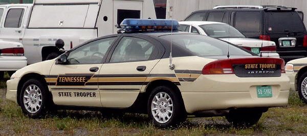 Tennessee  police license plate image