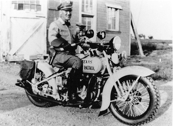 Texas  police license plate image