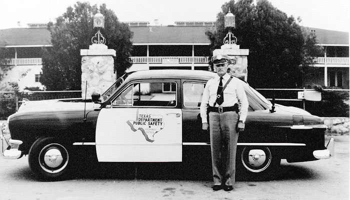 Texas  police license plate image