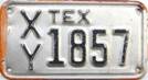 Texas  police license plate image