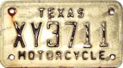 Texas  police license plate image